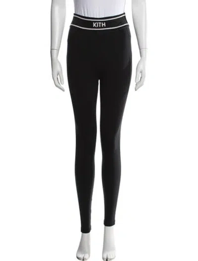 Pre-owned Kith Leggins Nylon Sweatpants In Black