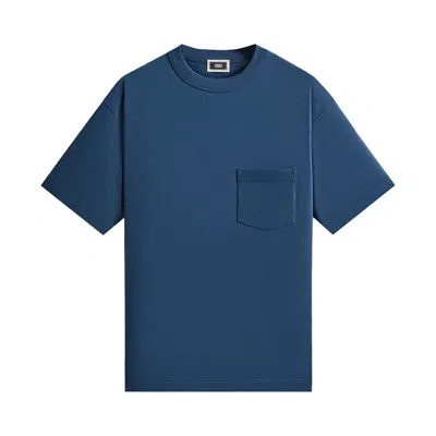 Pre-owned Kith Leonard Pocket Tee 'sea' | Blue | Men's Size M