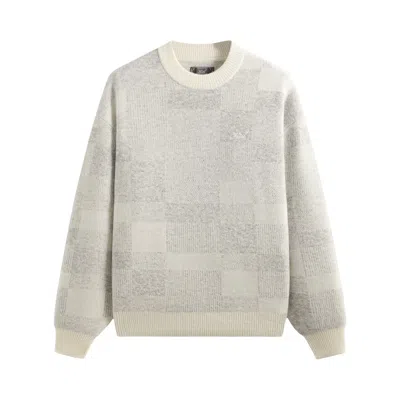 Pre-owned Kith Lewis Check Sweater 'sandrift' | White | Men's Size Xxl