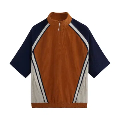 Pre-owned Kith Linden Retro Quarter Zip 'carmelite' | Multi-color | Men's Size S