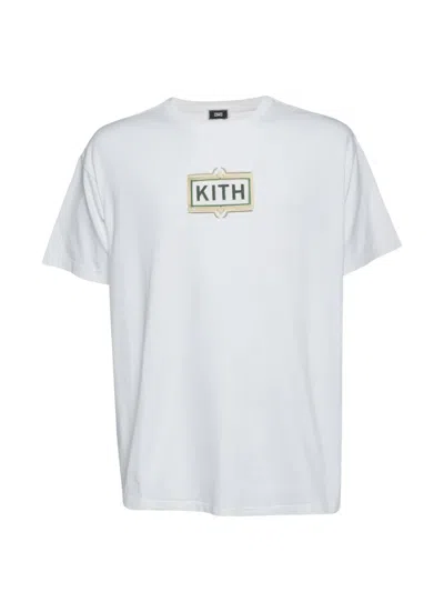 Pre-owned Kith Logo Ornate T-shirt In White