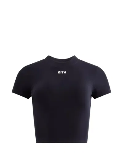 Kith Logo T-shirt In Blue