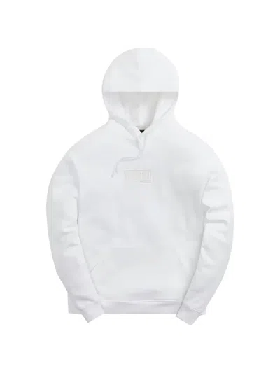 Kith Logo-detail Hoodie In White