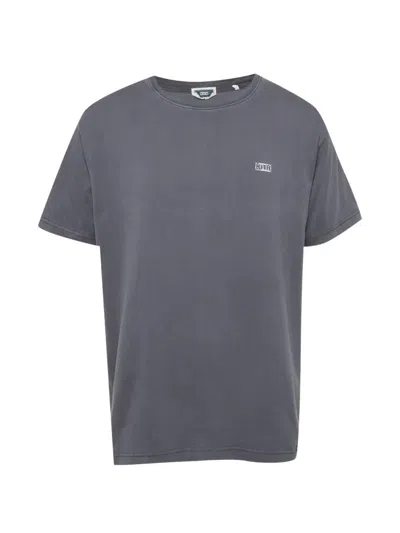 Pre-owned Kith Logo-print Cotton T-shirt In Gray