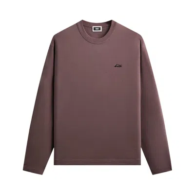 Pre-owned Kith Long Sleeve Alex Boxy Tee 'matrix' | Red | Men's Size Xl