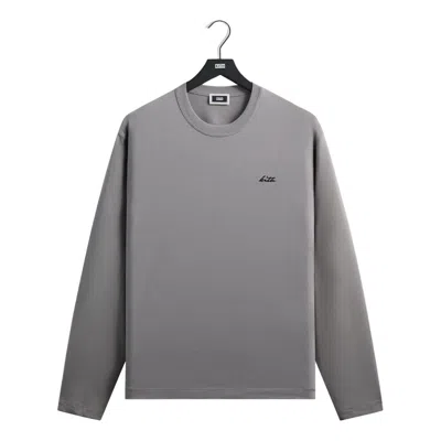 Kith Long Sleeve Alex Boxy T-shirt 'neutron' In Brown