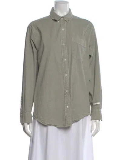 Pre-owned Kith Long Sleeve Button-up Top In Multi