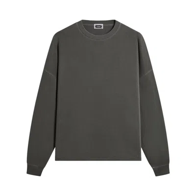 Pre-owned Kith Long Sleeve Lawson Tee 'dark Ash' | Grey | Men's Size L