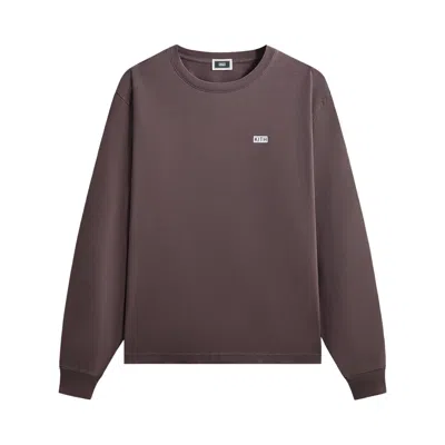 Pre-owned Kith Long Sleeve Lax Tee 'thunder' | Brown | Men's Size Xl
