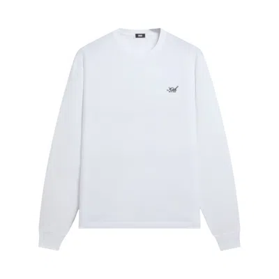 Pre-owned Kith Long Sleeve Lax Tee 'white' | Men's Size Xxl