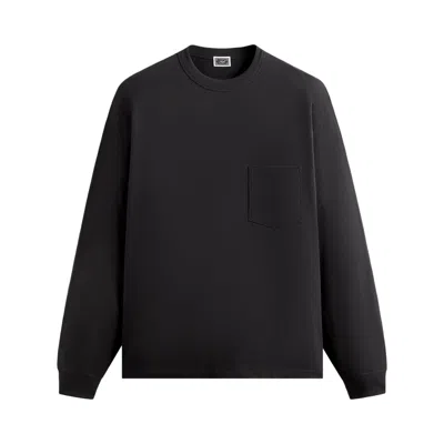 Pre-owned Kith Long-sleeve Leonard Pocket Tee 'black' | Men's Size Xl