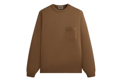 Pre-owned Kith Long Sleeve Leonard Pocket Tee Earth