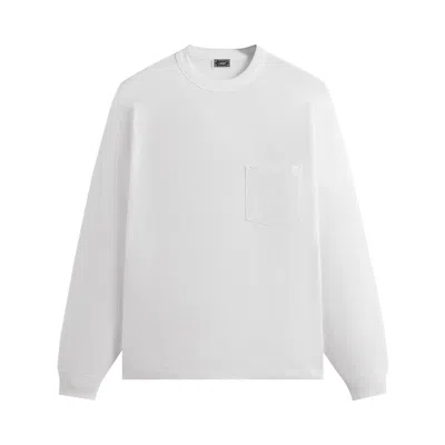 Pre-owned Kith Long-sleeve Leonard Pocket Tee 'white' | Men's Size Xl