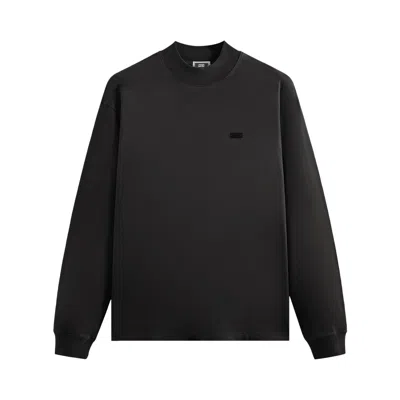 Pre-owned Kith Long-sleeve Mockneck Lax Tee 'black' | Men's Size S