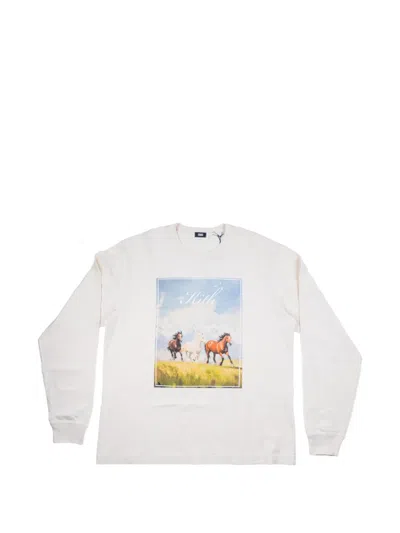 Kith Long-sleeve Mustangs T-shirt In White