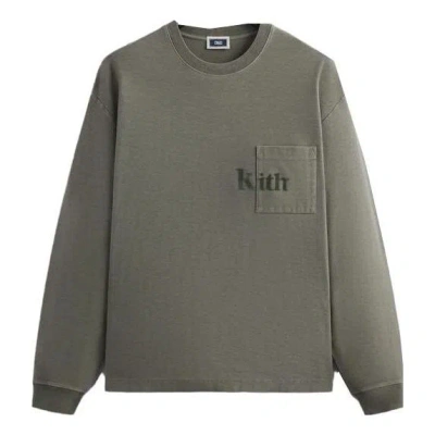 Kith Long-sleeve Quinn Tee 'haze' In Green