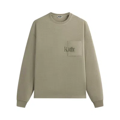 Pre-owned Kith Long-sleeve Quinn Tee 'haze' | Green | Men's Size Xl
