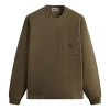 Kith Long-sleeve Quinn Tee 'java' In Green