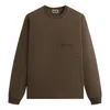 Kith Long-sleeve Quinn Tee 'marl' In Brown
