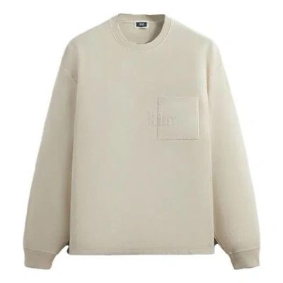 Kith Long-sleeve Quinn Tee 'sediment' In Neutral