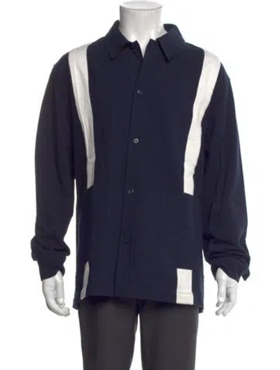 Pre-owned Kith Long Sleeve Shirt In Blue