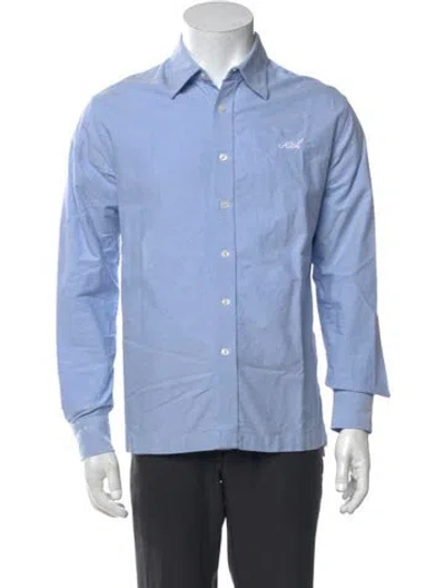 Pre-owned Kith Long Sleeve Shirt In Blue