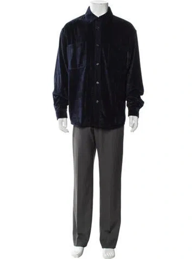 Pre-owned Kith Long Sleeve Shirt W/ Tags In Blue
