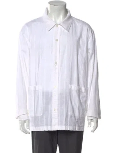 Pre-owned Kith Long Sleeve Shirt In White