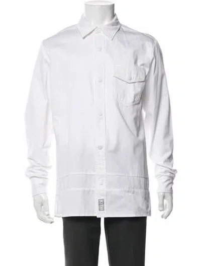Pre-owned Kith Long Sleeve Shirt In White