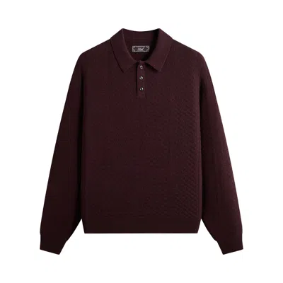 Pre-owned Kith Long Sleeve Tilden Pullover 'incognito' | Brown | Men's Size Xs