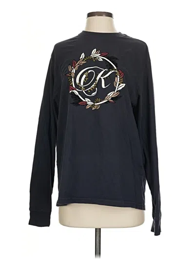 Pre-owned Kith Long Sleeve T-shirt In Black