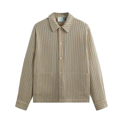 Pre-owned Kith Long-sleeve Boxy Collared Overshirt 'loft' | Multi-color | Men's Size M