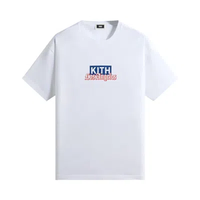 Pre-owned Kith Los Angeles Classic Logo Tee 'white' | Men's Size L