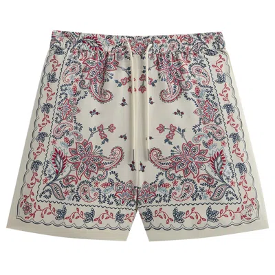 Pre-owned Kith Lyocell Active Short 'sandrift' | Cream | Men's Size L