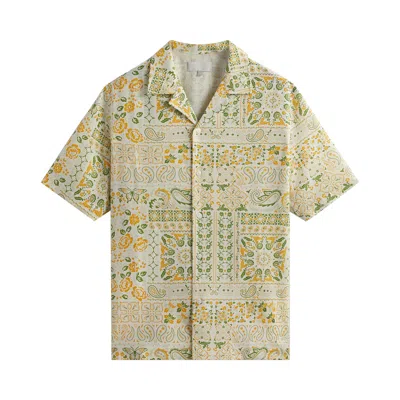 Pre-owned Kith Lyocell Thompson Crossover Shirt 'opulence' | Yellow | Men's Size M