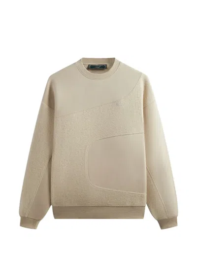 Kith Madison Curved-seam Sweatshirt In Brown