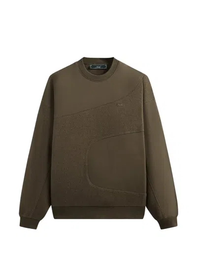 Kith Madison Curved-seam Sweatshirt In Green