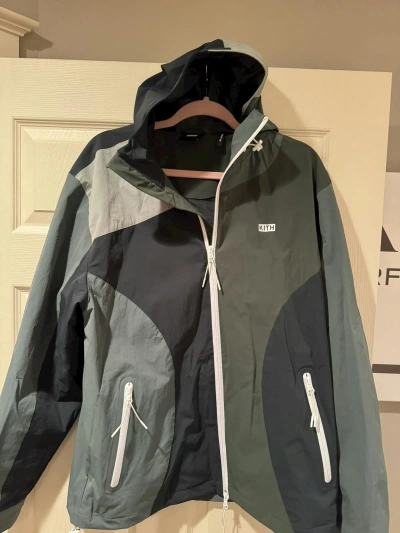 Pre-owned Kith Madison Jacket In Stadium Color In Green