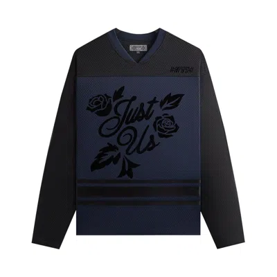 Pre-owned Kith Malik Long-sleeve Mesh Jersey 'nocturnal' | Black | Men's Size L