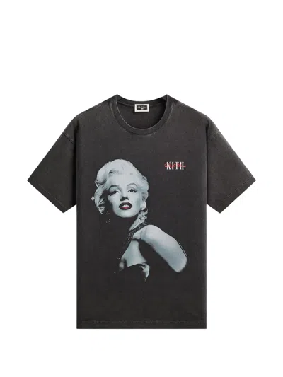 Kith Marilyn Monroe Print T-shirt In Black