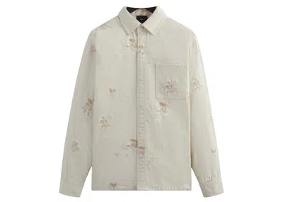 Pre-owned Kith Men's  101 Denim Ginza Shirt In Sandrift