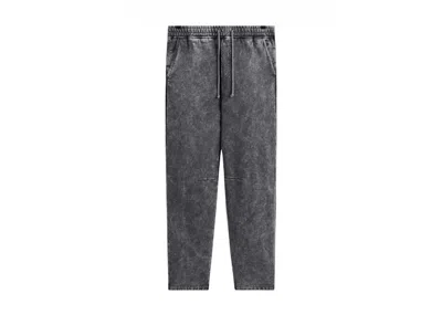 Pre-owned Kith Men's  101 Sueded Fleece Elmhurst Sweatpant In Nightfall In Black