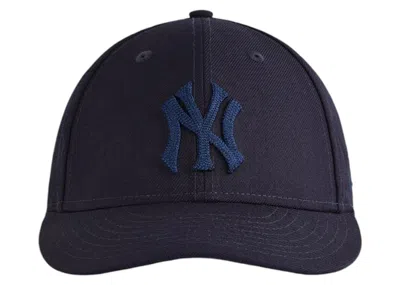 Pre-owned Kith Men's  101 X New Era For Auralee 59fifty Low Profile Cap In Nocturnal In Black