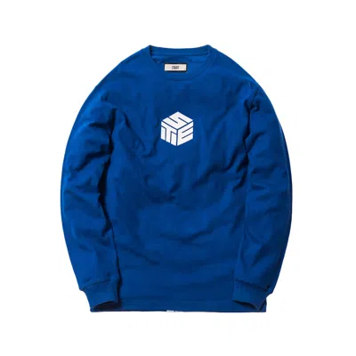 Pre-owned Kith Men's  3d Set Long Sleeve Tee Shirt In Blue