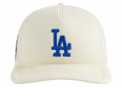 Pre-owned Kith Men's  47 Los Angeles Dodgers Hitch Foam Trucker Hat In Sandrift