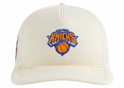Pre-owned Kith Men's  47 New York Knicks Hitch Foam Trucker Hat In Sandrift
