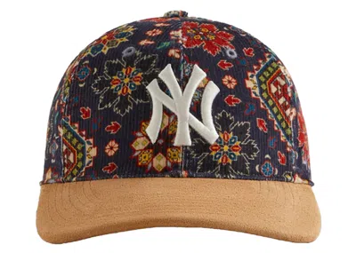 Pre-owned Kith Men's  47 The New York Yankees Franchise Printed Corduroy Cap In Ink