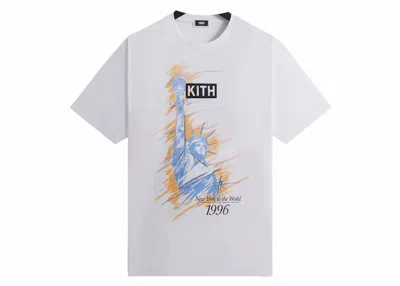 Pre-owned Kith Men's  96 Ny Vintage Tee Shirt In White