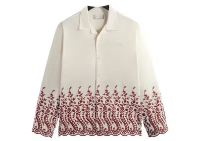Pre-owned Kith Men's  Adonis Camp Collar Shirt In Fever
