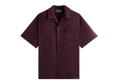 Pre-owned Kith Men's  Adonis Camp Collar Shirt In Rich